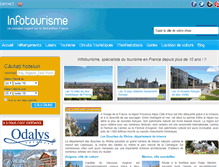 Tablet Screenshot of infotourisme.net
