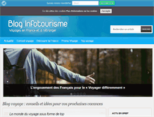 Tablet Screenshot of blog.infotourisme.net