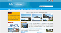 Desktop Screenshot of en.infotourisme.net